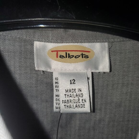 NWT Talbots L/S Button Down Dress Shirt Collared V-Neck Office Business Academia - Picture 4 of 6